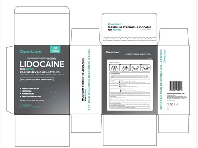 box label - Careland Lidocaine Pain Relieving Patch